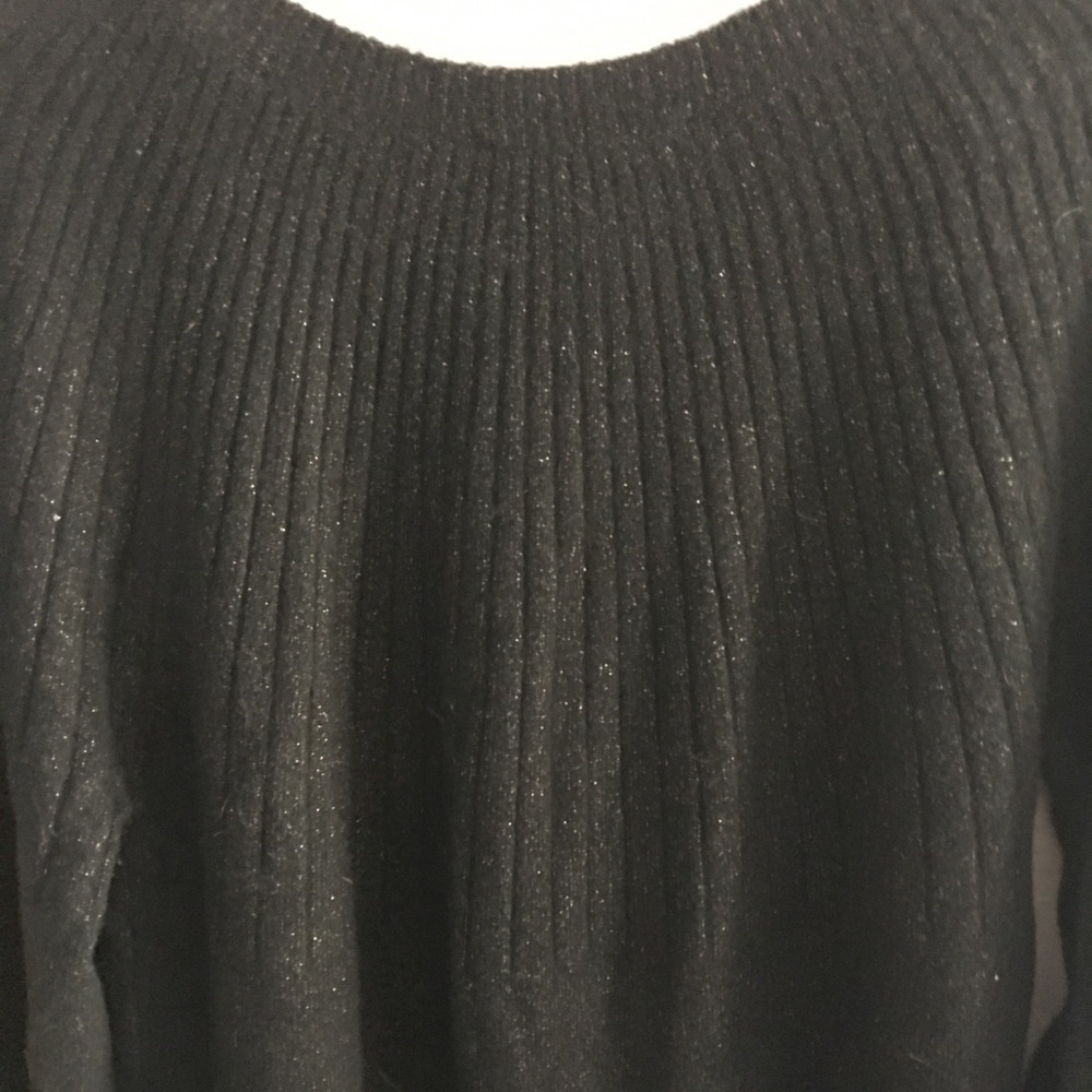 NWT🎉 Black Sparkly Holiday Sweater Dress Sz XL - Picture 15 of 15